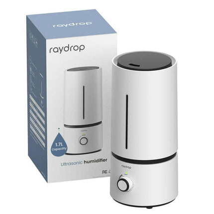 raydrop Cool Mist Humidifier, 1.7L Humidifiers for Room, Baby, Home (White)