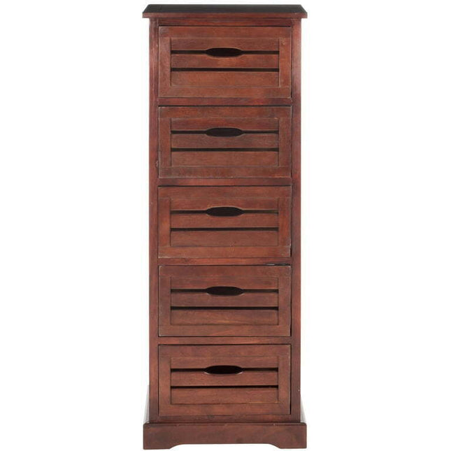 Sarina 5 Drawer Cabinet-Finish:Cherry