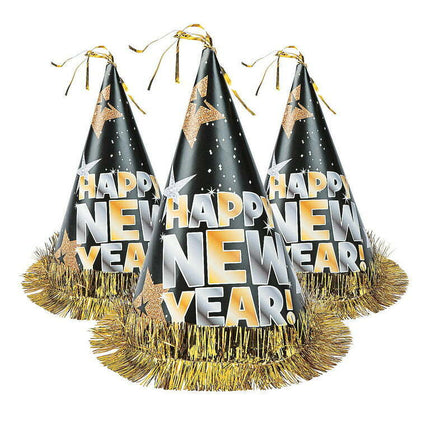 Fun Express Multi-color New Years Party Hats, 12 Count