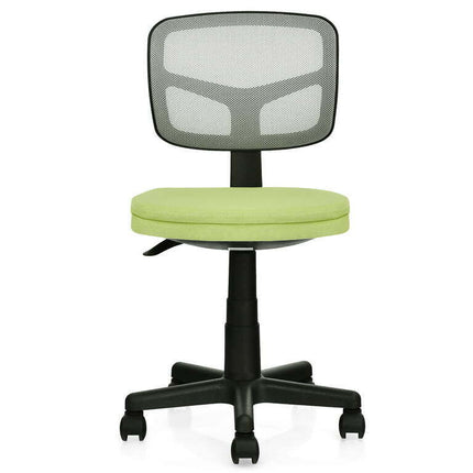 Costway Armless Office Chair Adjustable Swivel Computer Mesh Desk Chair Green