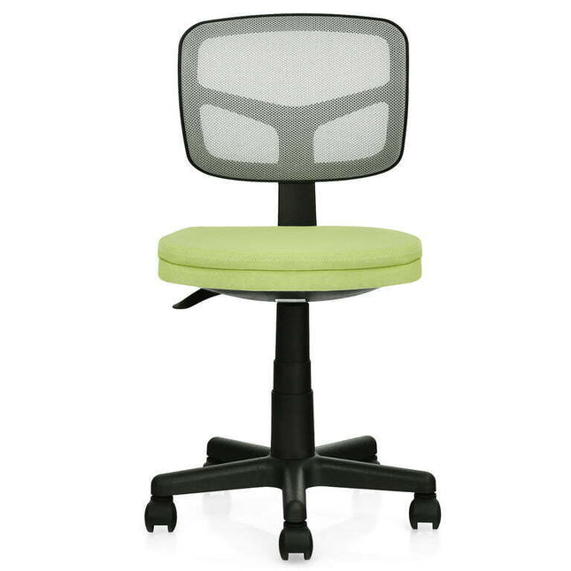 Costway Armless Office Chair Adjustable Swivel Computer Mesh Desk Chair Green