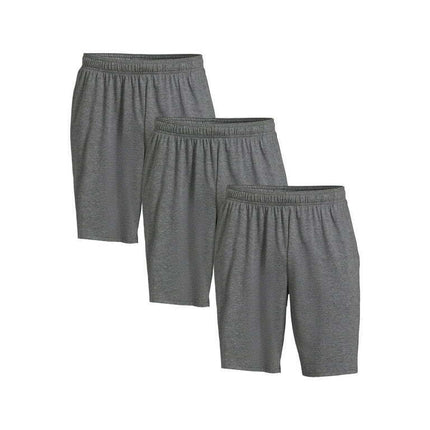 Athletic Works Men's and Big Men's Knit Shorts, 3-Pack, Sizes S-3XL
