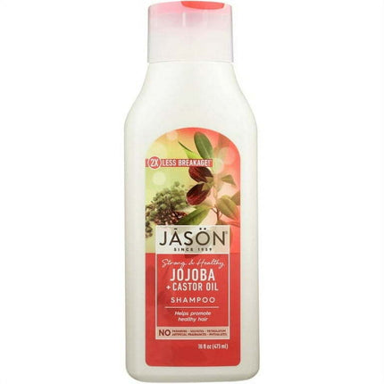 Jason Strong & Healthy Jojoba + Castor Oil Shampoo 16 fl oz Liq