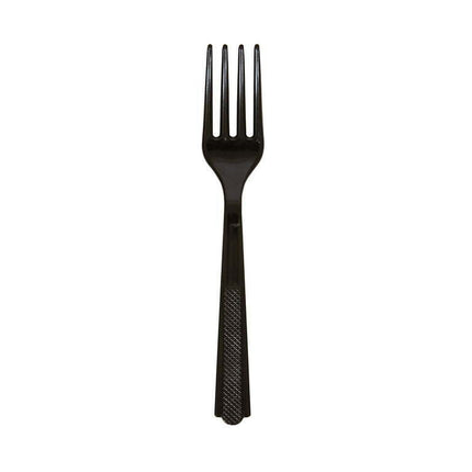 Way to Celebrate! Black Plastic Forks, 24ct