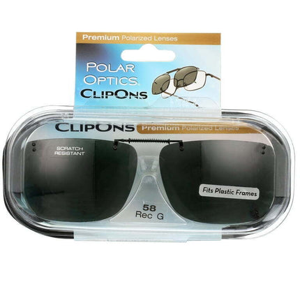 Po Recg 58 Pl/gry Clipon Fits Plastic