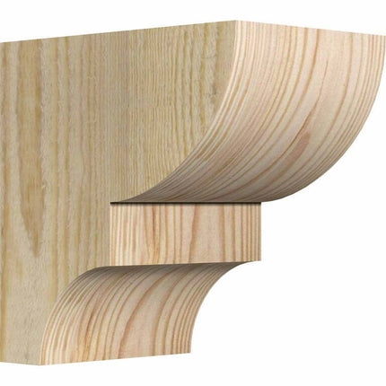 4"W x 6"D x 6"H Ridgewood Rough Sawn Corbel, Douglas Fir
