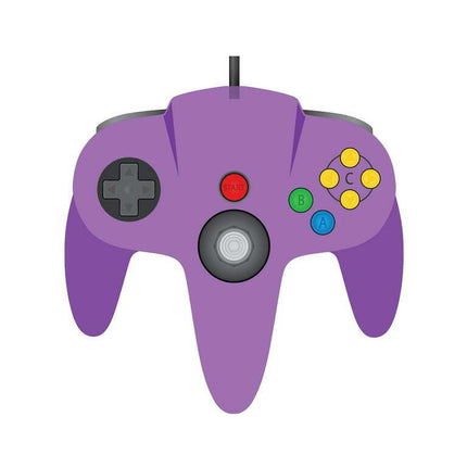 TeknoGame Wired N64 Controller - Clear Purple