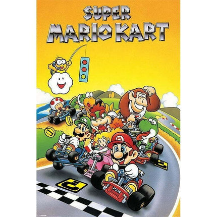 Super Mario Kart Retro 24x36 Poster