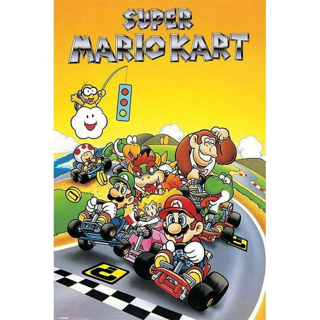Super Mario Kart Retro 24x36 Poster