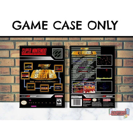 Arcade's Greatest Hits: Atari Collection 1 | (SNESDG-V) Super Nintendo Game Case