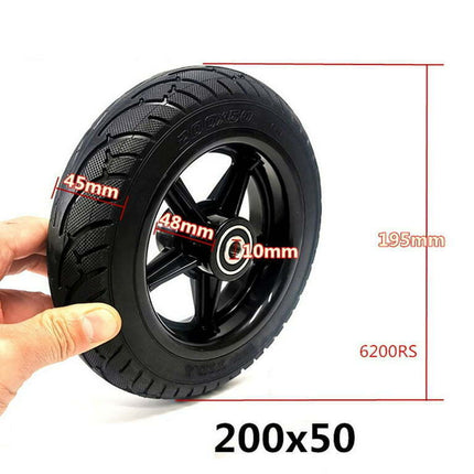 8 Inch Scooter 200x50 Electric Scooter Solid Wheel with Wheel Hub