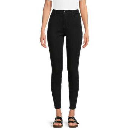Time and Tru Women's High Rise Skinny Jeans, 29" Inseam for Regular, Sizes 2-20