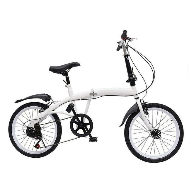 MIDUO 20" Folding Bike 7-Speed Adult Bicycle City Bike Height Adjustable Bike