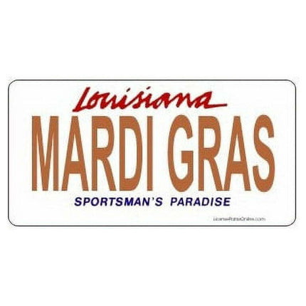 Design It Yourself Custom Louisiana Plate. Free Personalization on Plate
