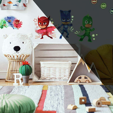 PJ Masks Peel and Stick Wall Decals with Glow