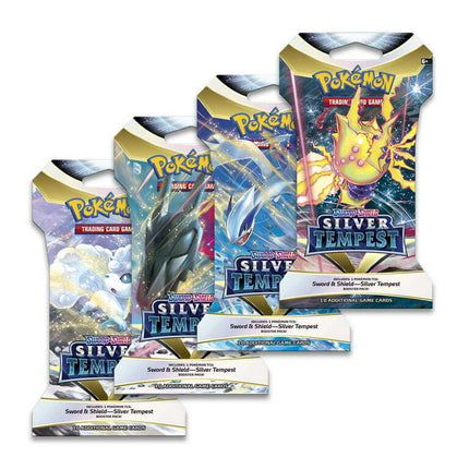 Pokemon TCG: Sword & Shield-Silver Tempest Sleeved Booster Pack [LOT OF 4 PACKS]