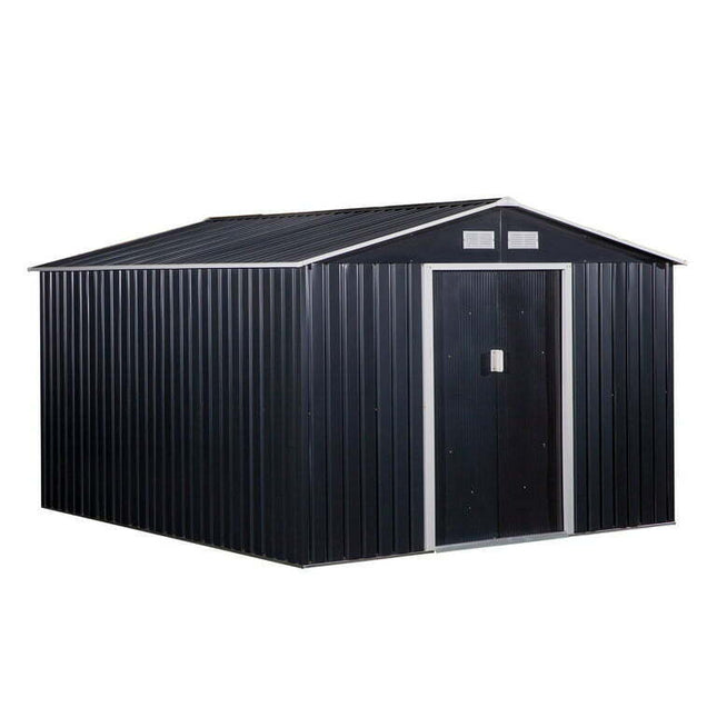 Outsunny Steel Outdoor Shed Organizer and Garden Storage Shed