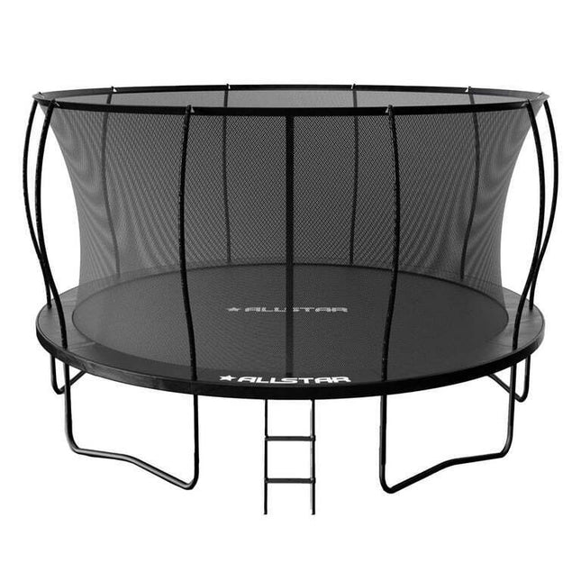 ALLSTAR 14' Trampoline Outdoor Backyard Play Equipment with Net & Ladder
