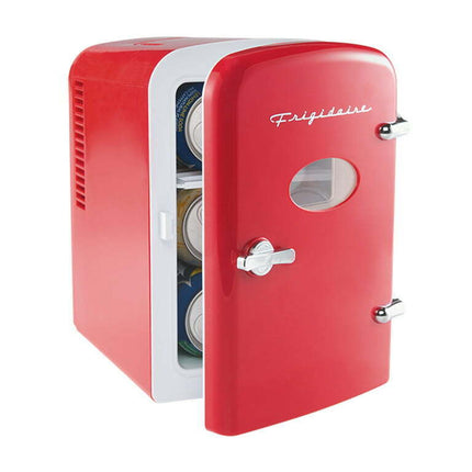 Frigidaire Portable Retro 6-can Mini Cooler, EFMIS129, Red