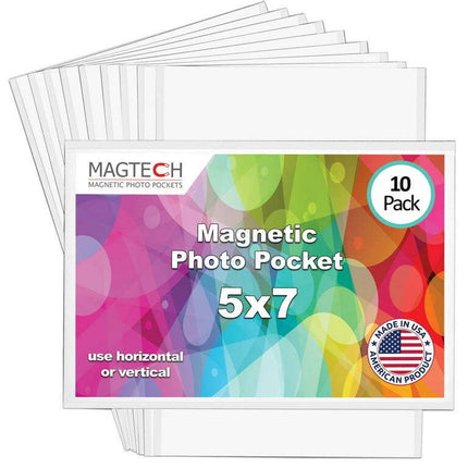 5x7 Magnetic Photo Pocket, 10 Pack