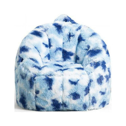 Big Joe Joey Bean Bag Chair, Plushie, Kids/Teens, 2.5ft, Indigo Tie Dye
