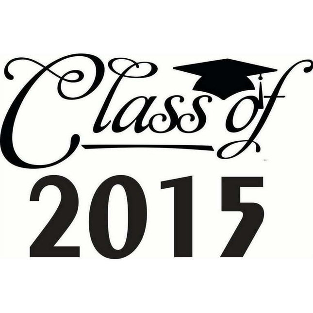 Custom Designs Class Of 2015 School Graduation Celebration Party Boy Girl 10x20"