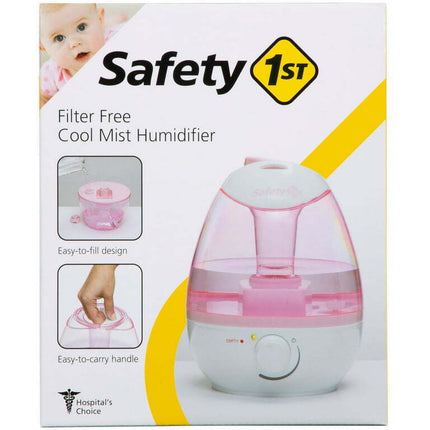 Safety 1st Filter Free Cool Mist Humidifier, Pink