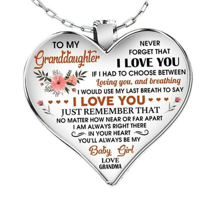 Sehao Lady Necklace Mother's Day Gift Jewelry Memorial Hot My Mind Heart