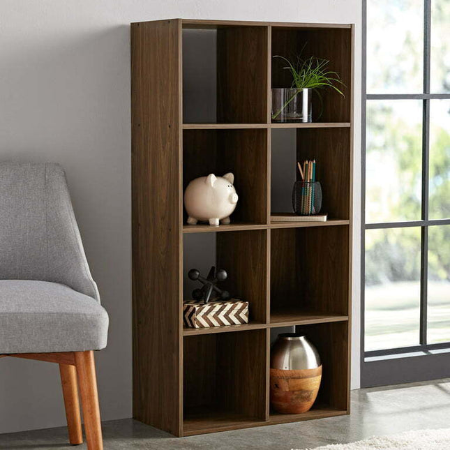 Mainstays 8-Cube Storage Organizer, Canyon Walnut