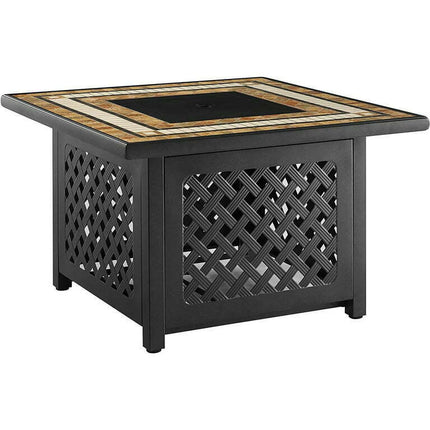 Crosley Furniture Tucson Fire Table, Brown