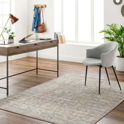 Artistic Weavers Pismo Beach Border Area Rug, Camel ,9'2" x 12'