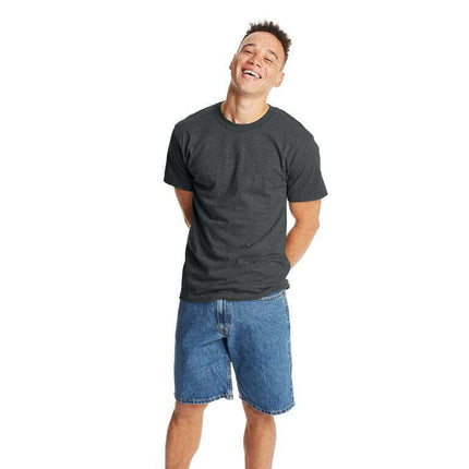 Hanes Men's and Big Men's Beefy Tee with Short Sleeves, Sizes S-6XL
