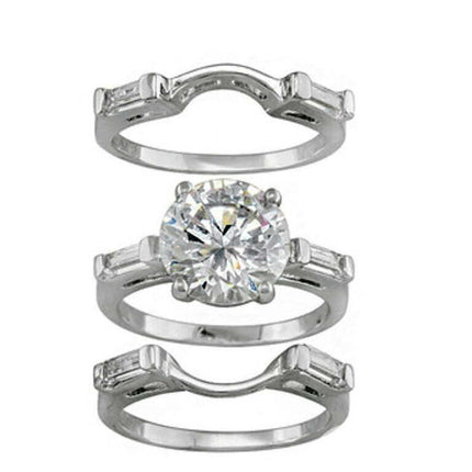 Alisha 3 Ring Bridal Set Engagement Wedding Band Ginger Lyne Collection