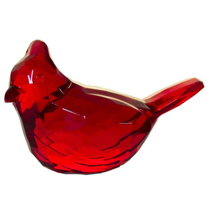 Crystal Expressions Acrylic 2.5 Inch Red Cardinal Figurine