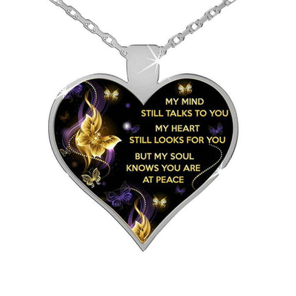 Sehao Lady Necklace Mother's Day Gift Jewelry Memorial Hot My Mind Heart