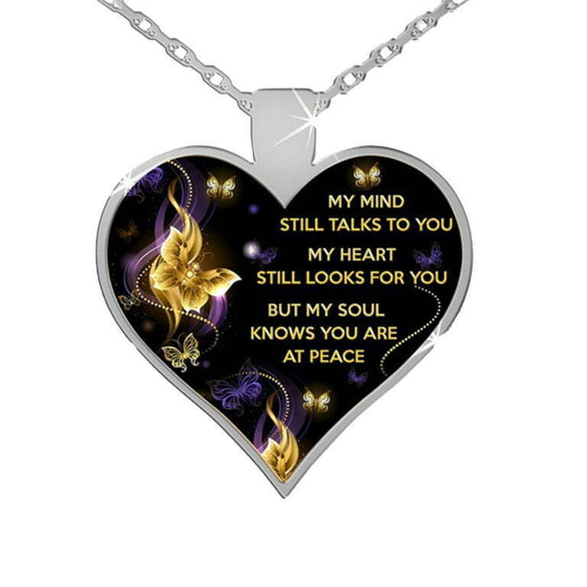 Sehao Lady Necklace Mother's Day Gift Jewelry Memorial Hot My Mind Heart