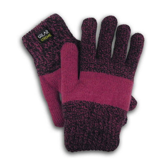 Polar Extreme Women's Thermal Insulated Super Warm Winter Gloves (Fuchsia)
