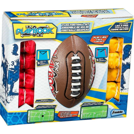 Franklin Sports Flag Football Set - 10 Player Set with Belts + Ball