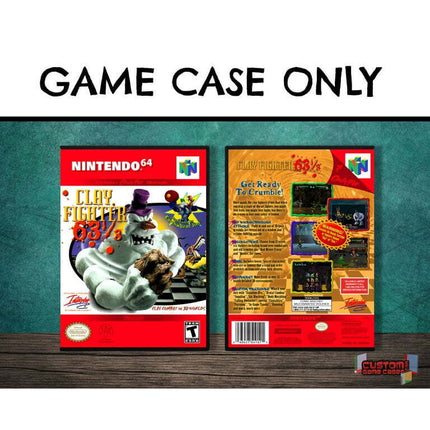 Clay Fighter 63 1/3 | (N64DG-V) Nintendo 64 - Game Case Only - No Game