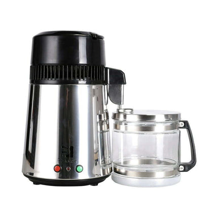 1 Gallon/ 4L Home Stainless Steel Water Distiller w/ Glass Bottle