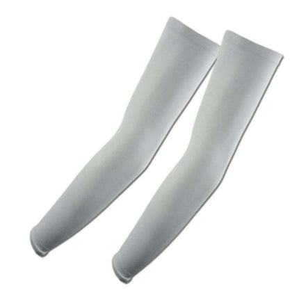 1 Pair of Golf Sun Sleeves Arm Compression Cooling Sleeves UV Protective, Gray