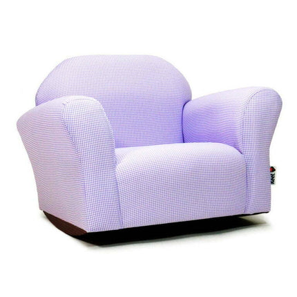 Keet Roundy Gingham Rocking Kids Chair