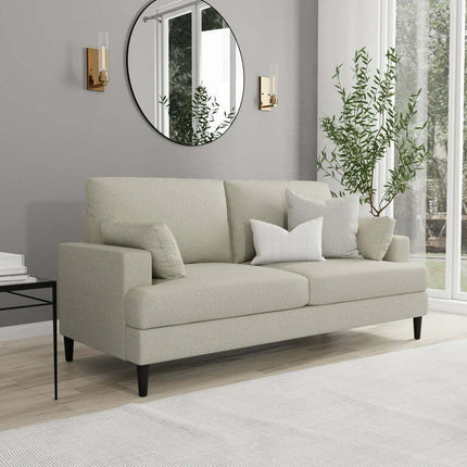 Positano Mid Modern Sofa, Oatmeal Fabric