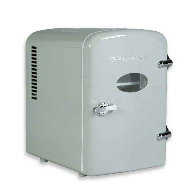 Frigidaire Retro 6 Can Mini Beverage/Skincare Cooler, EFMIS129, Moonbeam