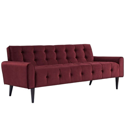 Modern Contemporary Urban Design Living Lounge Room Sofa, Red, Fabric Wood