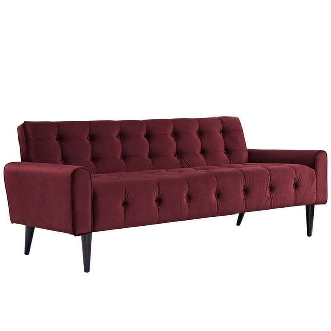 Modern Contemporary Urban Design Living Lounge Room Sofa, Red, Fabric Wood