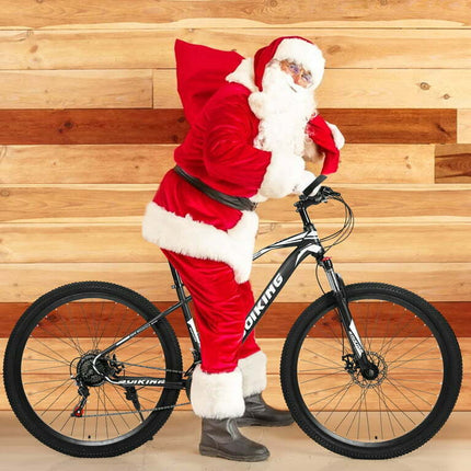 29-Inch 21-Speed High Carbon Steel, Front And Rear Disc Brake Mountain Bike