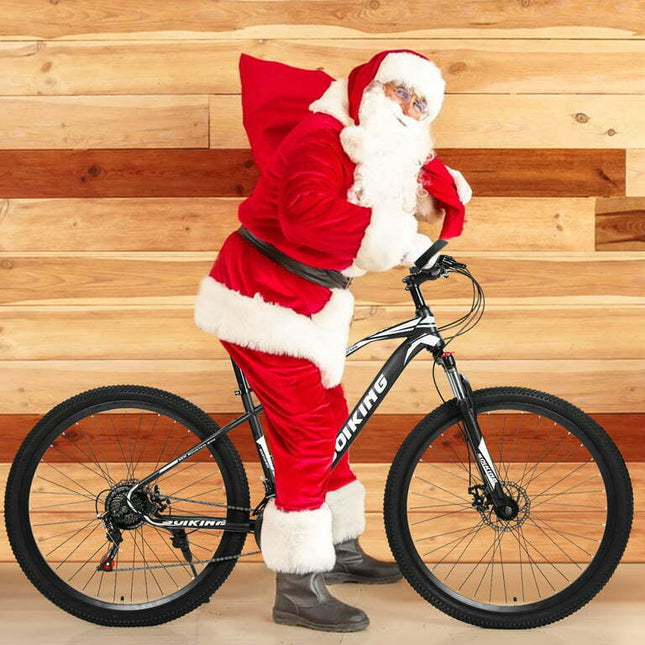29-Inch 21-Speed High Carbon Steel, Front And Rear Disc Brake Mountain Bike