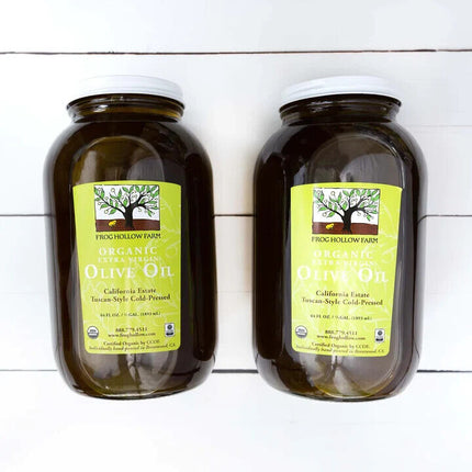 Half Gallon Local Farm Hand Pressed Olive Oil Small Batch Organic Single Source