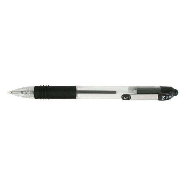 Zebra Z-Grip Retractable Ballpoint Pen, Assorted Ink, Medium, 48/Pack